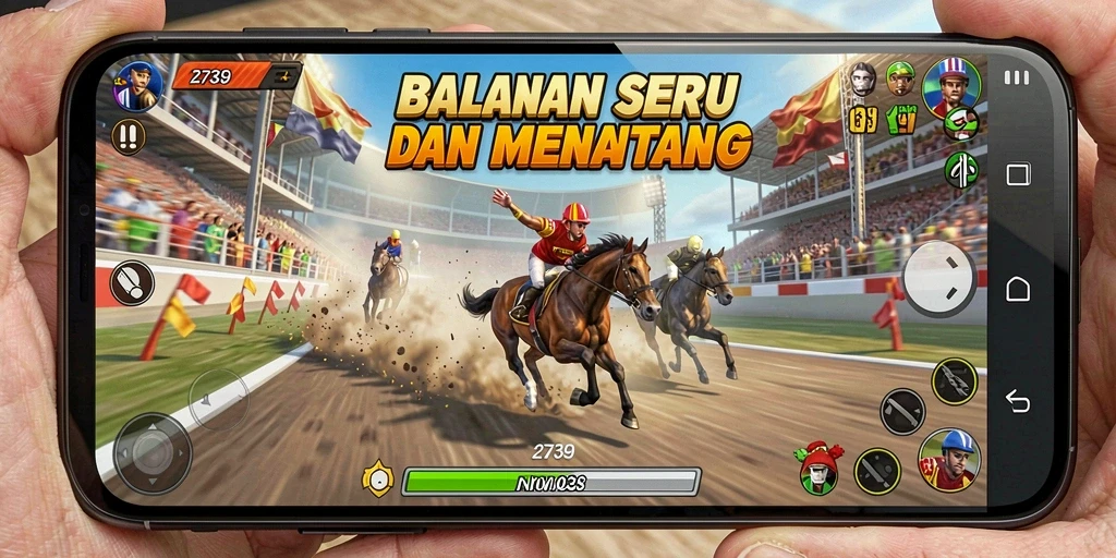 Gameplay Racing yang mendebarkan di 2739.