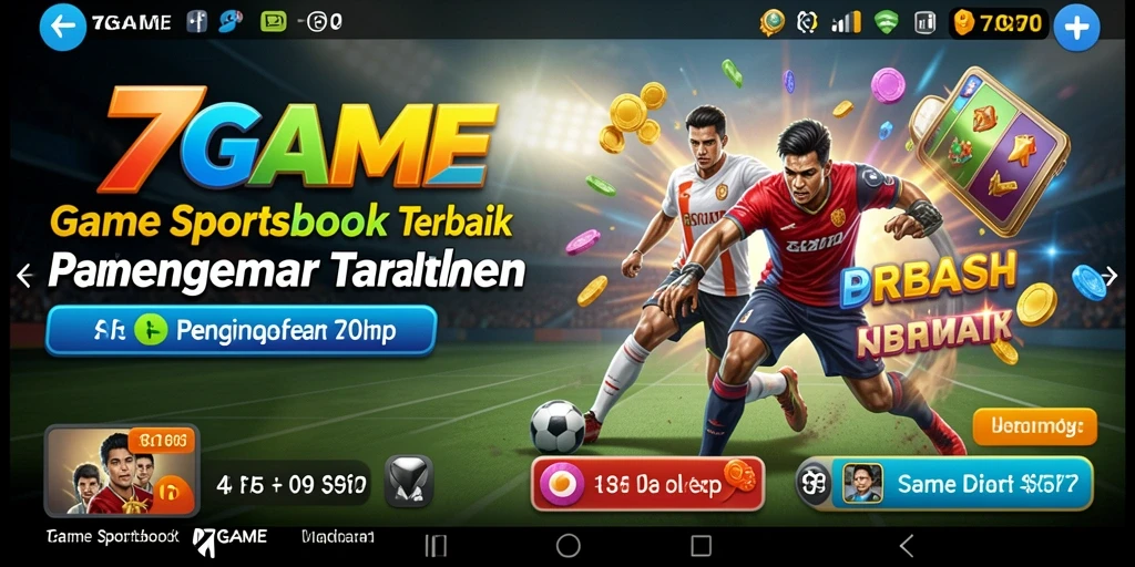 Tampilan gameplay menarik dari 7GAME saat bertaruh pada olahraga.