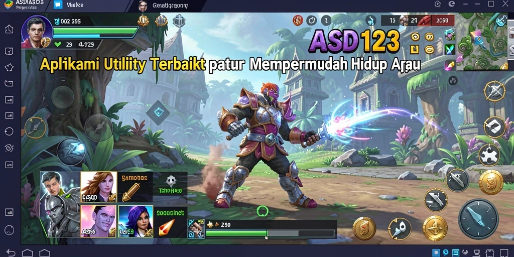 Tampilan antarmuka pengguna ASD123 dengan fitur pengelolaan tugas.