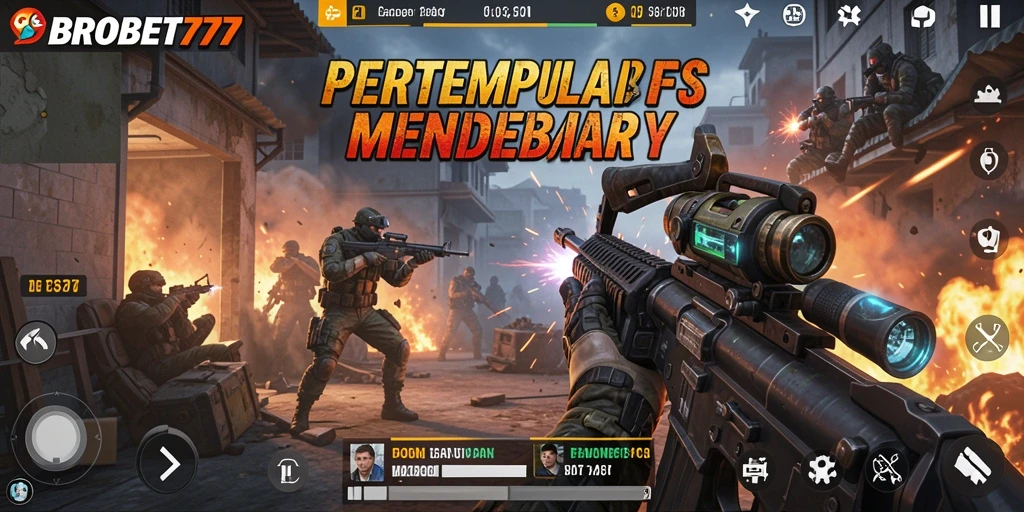 Screenshot BROBET77 menampilkan aksi pertempuran yang seru dan mendebarkan.