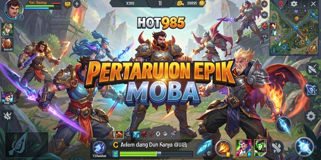 Screenshot utama dari gameplay seru di HOT985.