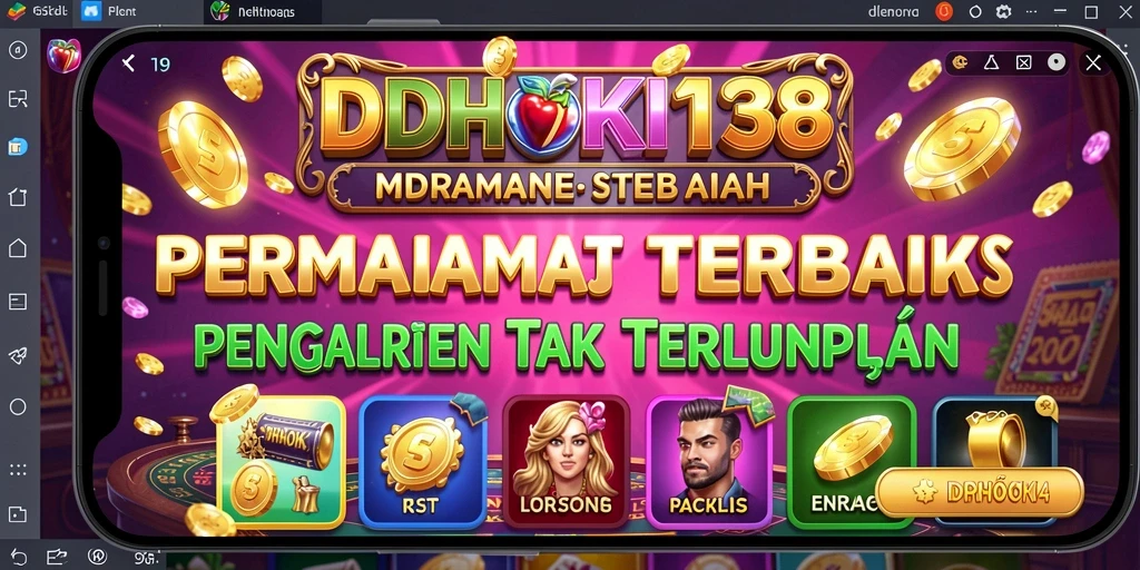 Tampilan gameplay Slot yang mendebarkan dan penuh warna IDRHOKI138.