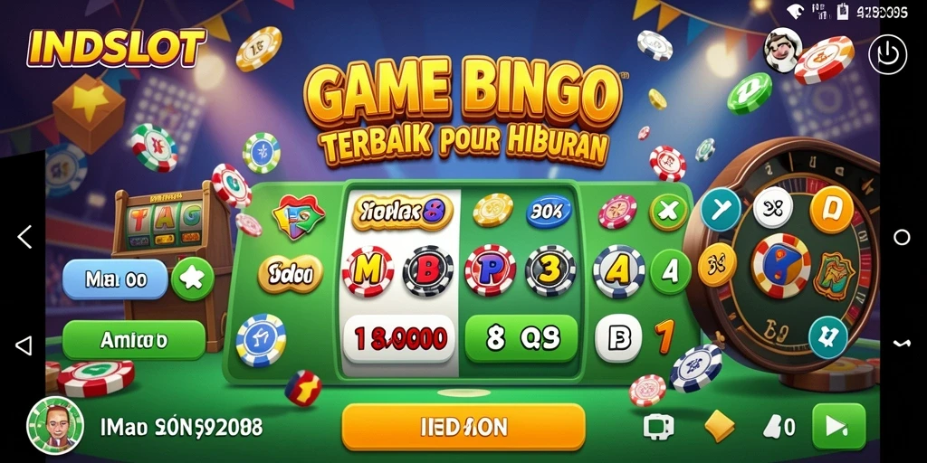 Tampilan gameplay utama INDSLOT yang seru dan interaktif dalam Bingo.