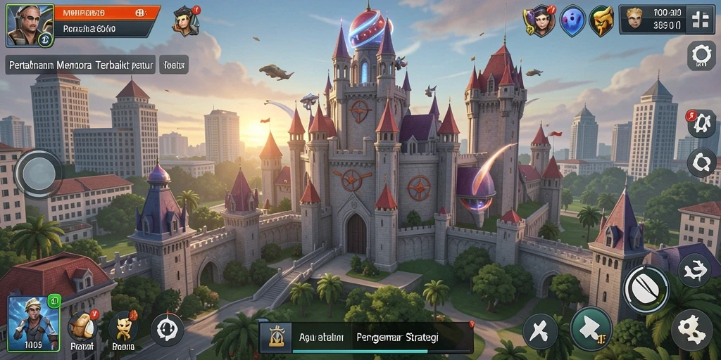 Tangkapan layar menunjukkan aksi seru dalam gameplay Tower Defense MPO08.