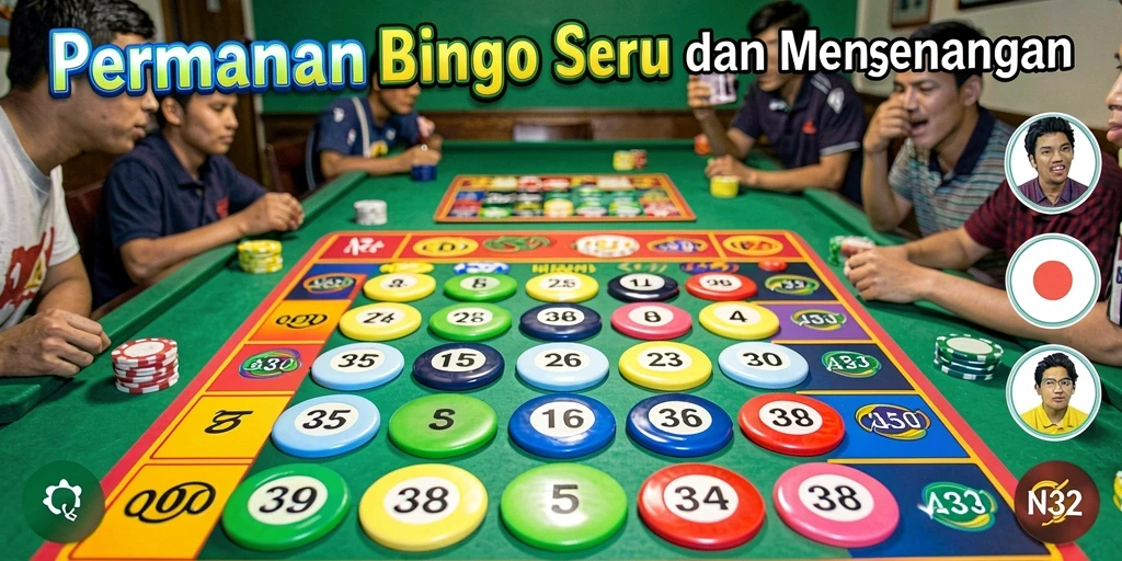 Tampilan gameplay Bingo yang seru di N32 dengan interaksi sosial.