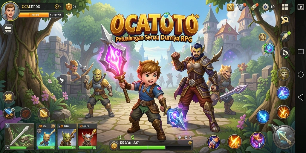 Gameplay seru OCATOTO menampilkan aksi petualangan RPG yang mendalam.