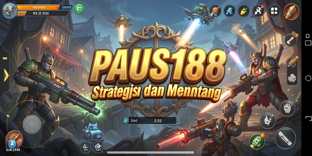 Tangkapan layar utama PAUS188 menampilkan pertarungan strategis yang mendebarkan.