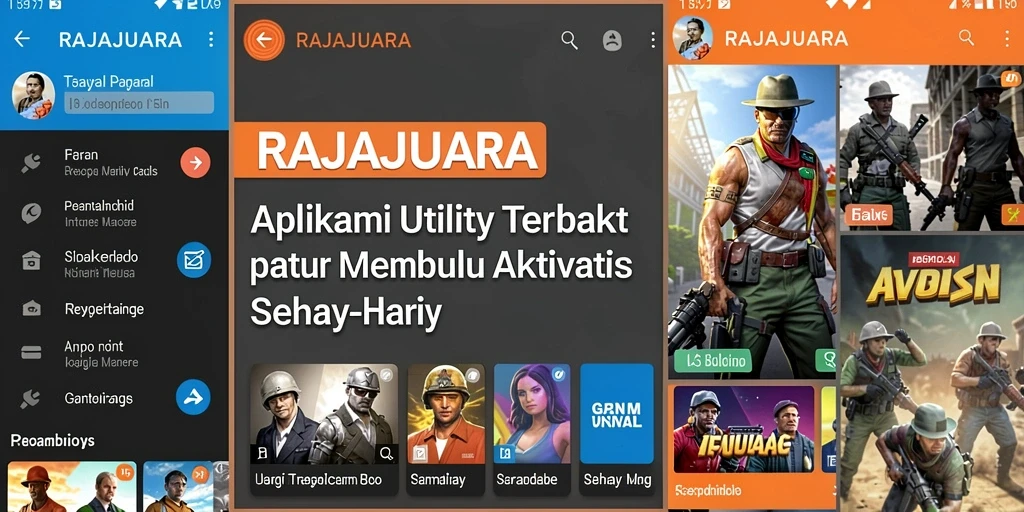 Screenshot utama RAJAJUARA menunjukkan fitur pengingat dan catatan yang sederhana.