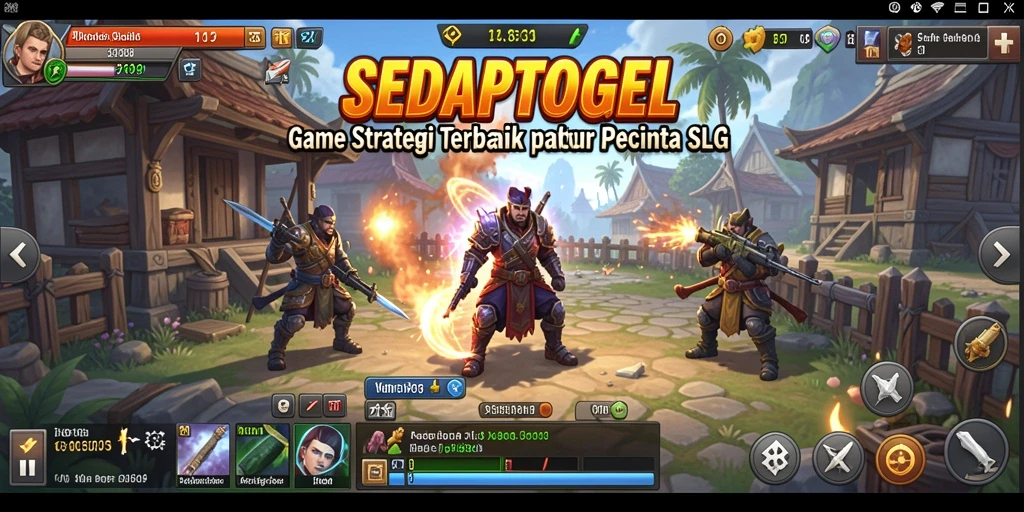Screenshot gameplay SEDAPTOGEL menampilkan aksi seru dalam membangun kerajaan.